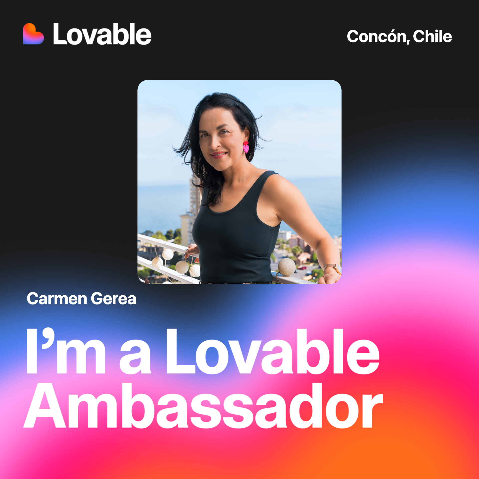 Carmen Gerea — Lovable Ambassador, Concón, Chile